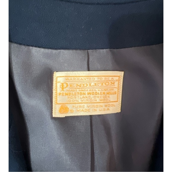 Pendleton Vintage Two Button Blazer Academia 100% Wool - Picture 3 of 5